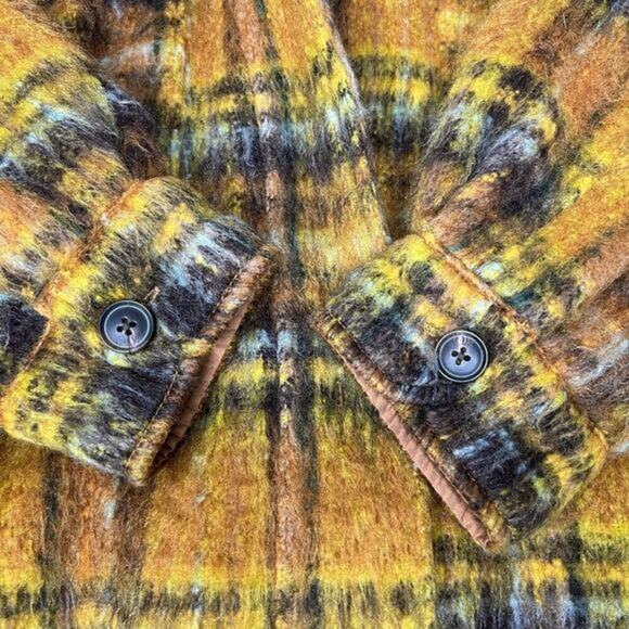 URBAN‎ OUTFITTERS Harlow Plaid Oversized Shirt Jacket Shacket Fully Lined Size L - Picture 8 of 12